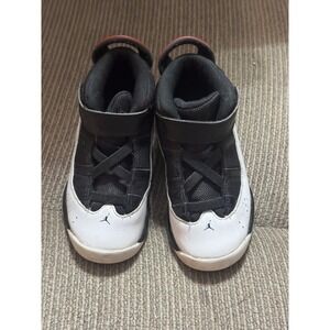 Jordan 6 Rings Toddler Shoes White Black Gym Red 323420-067 Size 10C Mens